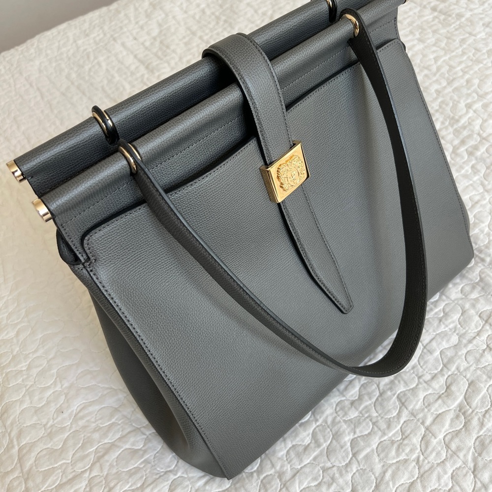 Bruno Magli Double Dowel Leather Tote